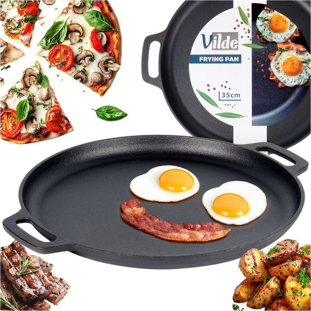Patelnia Vilde Cast Line żeliwna 35x41.5 cm (5900670102316) - obraz 4