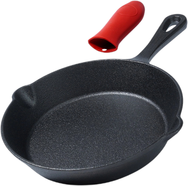 Patelnia Vilde Cast Line żeliwna z nakładką na uchwyt 20 cm (5904316471729) - obraz 7