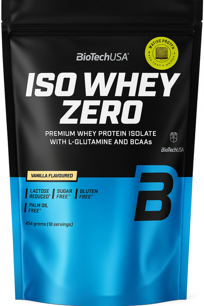 Сывороточный изолят протеина BiotechUSA Iso Whey Zero порошок 454 г Vanilla (5999076264025) - Фото 1 Сывороточный изолят протеина BiotechUSA Iso Whey Zero порошок 454 г Vanilla (5999076264025) - изображение 1