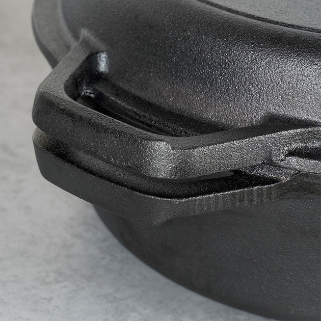 Zestaw patelni żeliwnych Vilde Cast Line Patelnia 42x27x3,5 cm + Głęboka patelnia 42x26,5x8 cm (5904316471705) - obraz 6