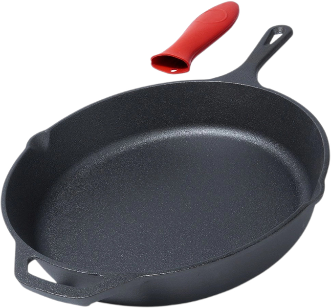 Patelnia Vilde Cast Line żeliwna z nakładką na uchwyt 30 cm (5904316471743) - obraz 10