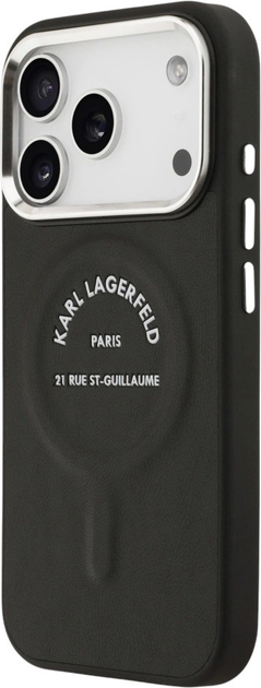 Панель Karl Lagerfeld Karl RSG Logo MagSafe для Apple iPhone 17 Pro Black (3666339494032) - зображення 3