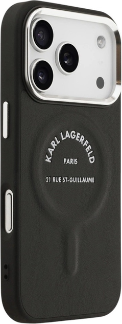 Панель Karl Lagerfeld Karl RSG Logo MagSafe для Apple iPhone 17 Pro Black (3666339494032) - зображення 4