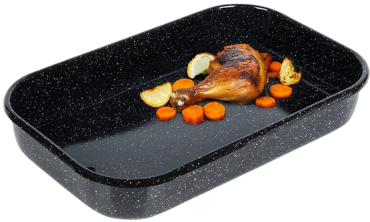 Brytfanna Orion emaliowana 42x27x7 cm (8592381135850) - obraz 3