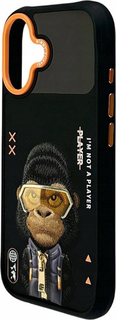 Etui plecki Nimmy Cool&Cute 2.0 Gorilla do iPhone 17 Black (6971080313868) - obraz 3