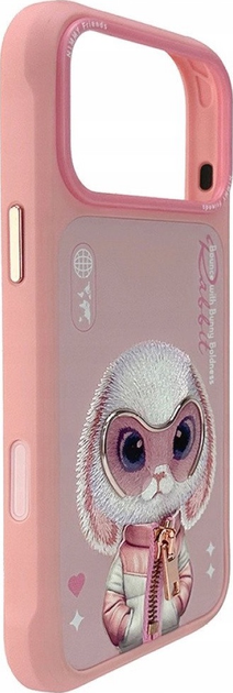 Etui plecki Nimmy Cool&Cute 2.0 Rabbit do iPhone 17 Pro Max Pink (6971080314018) - obraz 4