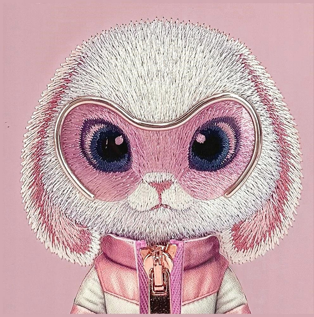 Etui plecki Nimmy Cool&Cute 2.0 Rabbit do iPhone 17 Pro Max Pink (6971080314018) - obraz 6