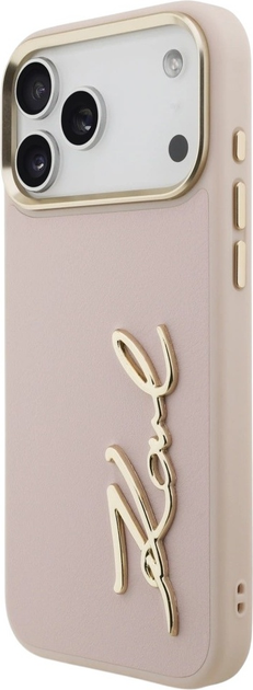 Etui Karl Lagerfeld Karl Script Logo do Apple iPhone 17 Pro Max Pink (3666339496449) - obraz 3