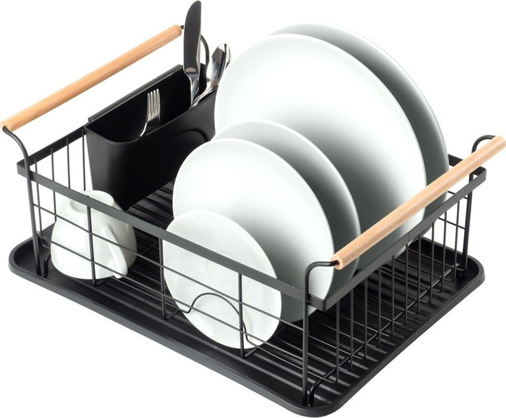 Suszarka do naczyń Vilde Czarna 42.5 x 19 cm (5907610287843) - obraz 3
