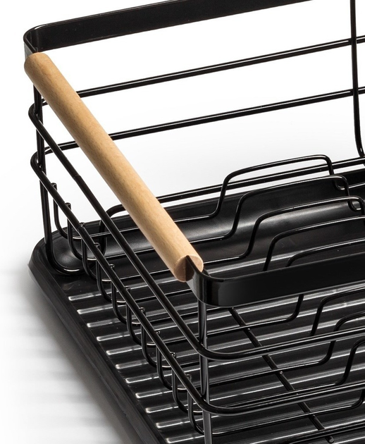 Suszarka do naczyń Vilde Czarna 43 x 32 x 14.5 cm (5907610289380) - obraz 5
