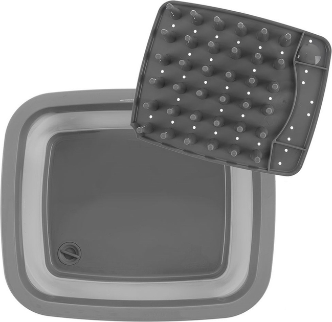 Suszarka do naczyń Orion silikonowa Szara 37 x 31.5 x 14.5 cm (8693395018068) - obraz 3