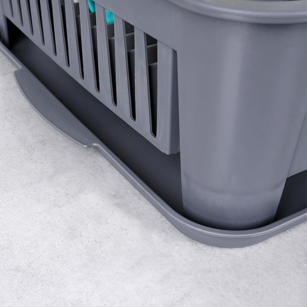 Suszarka do naczyń Orion Szara 43.5 x 32 x 12 cm (8682013105686) - obraz 8