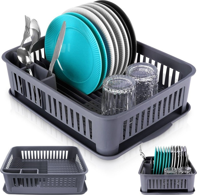 Suszarka do naczyń Orion Szara 43.5 x 32 x 12 cm (8682013105686) - obraz 12