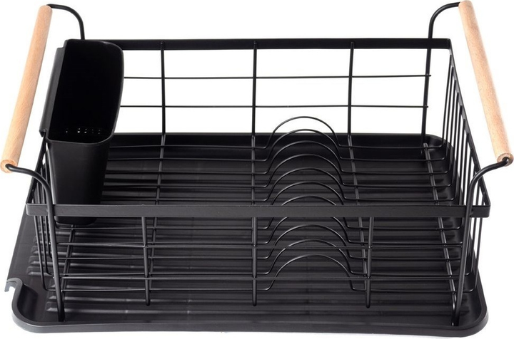Suszarka do naczyń Vilde Czarna 42.5 x 19 cm (5907610287843) - obraz 1