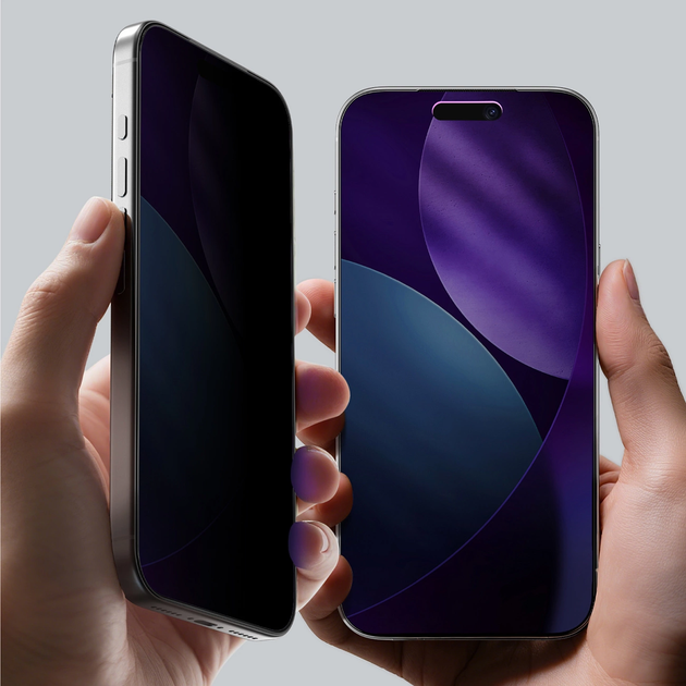 Szkło hartowane AMAZINGthing Titan FusionFilter 7 Matte Privacy Tempered Glass do Apple iPhone 17 Pro (4896238010517) - obraz 4