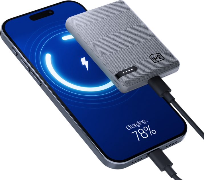 УМБ 3MK Pocket Powerbank 5000 mAh 12W Gray (5903108605410) - зображення 8