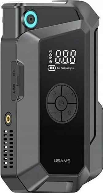 Powerbank Usams ZB287 Jumpstarter 8000mAh 60W Black (6958444991207) - obraz 1