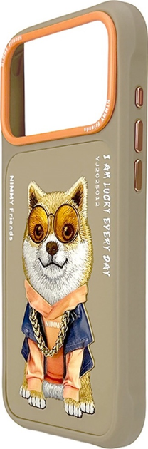 Etui plecki Nimmy Glasses Cool Dog do iPhone 17 Pro Beige (6971080313608) - obraz 2