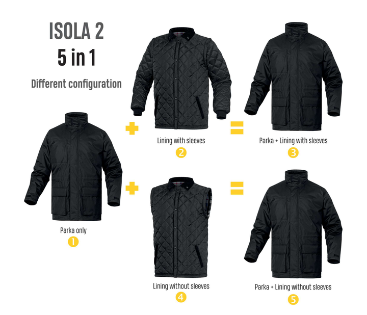 Куртка зимняя Delta Plus ISOLA 2 синяя, размер L - изображение 2