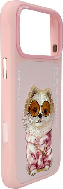 Etui plecki Nimmy Glasses Cool Dog do iPhone 17 Pro Pink (6971080313721) - obraz 3