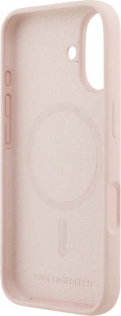 Etui Karl Lagerfeld Silicone Karl&Choupette Ring MagSafe do Apple iPhone 17 Pink (3666339549411) - obraz 7