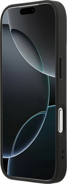 Etui DKNY Repeat Texture Pattern with Tonal Stripe do Apple iPhone 17 Pro Black (3666339545734) - obraz 5