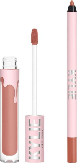 Набір для губ Kylie Cosmetics Matte Lip Kit рідка матова помада 3 мл + контур для губ 354 Until Further Notice (4064941095613) - зображення 2