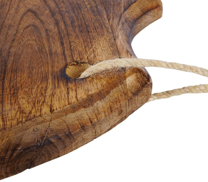 Дошка для нарізання та сервірування Vilde дерев’яна Коричнева 33 x 22 см (5904316446567) - зображення 3