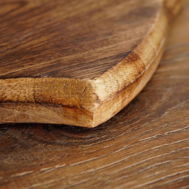 Дошка для нарізання та сервірування Vilde дерев’яна Коричнева 33 x 22 см (5904316446567) - зображення 8