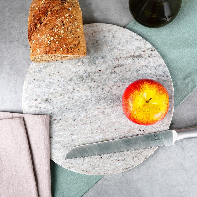Deska do krojenia i serwowania Vilde marmurowa Beżowa 28 cm (8720573611619) - obraz 5