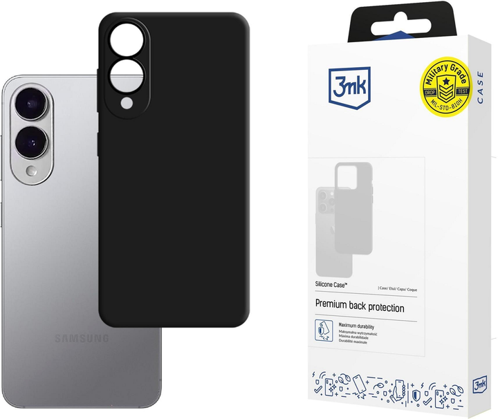 Панель 3MK Silicone Case для Samsung Galaxy S25 Edge Black (5903108651875) - зображення 4