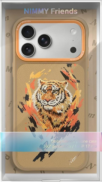 Панель Nimmy Tiger MagSafe для iPhone 17 Pro Light Brown (6971080316067) - зображення 6