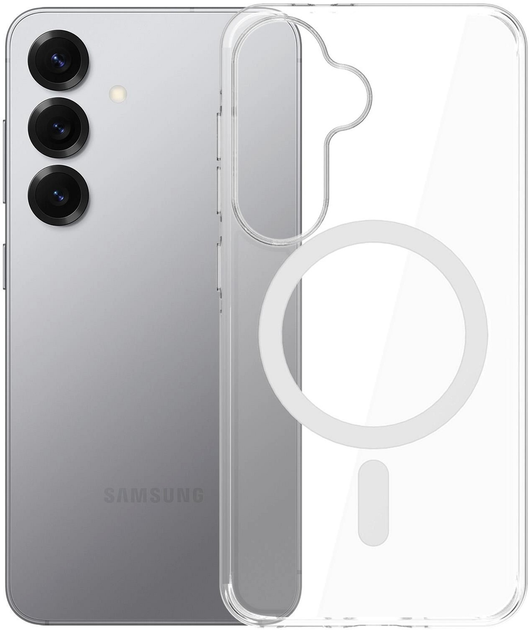 Etui 3MK EverClear MagCase do Samsung Galaxy S25 Transparent (5903108657235) - obraz 4