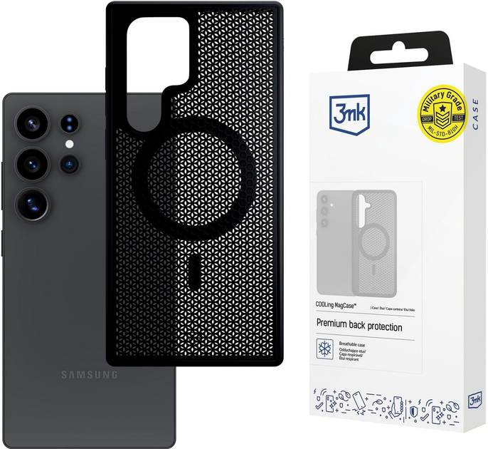 Etui 3MK COOLing MagCase do Samsung Galaxy S25 Ultra Black (5903108628983) - obraz 7