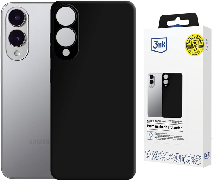 Etui 3MK HARDY MagSilicone do Samsung Galaxy S25 Edge Black (5903108661294) - obraz 6