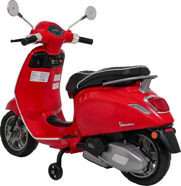 Skuter elektryczny dla dzieci Vespa Roma Czerwony (5903864984682) - obraz 6