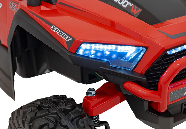 Buggy elektryczny dla dzieci KCK 4 x 4 Czerwony (5903864943757) - obraz 14