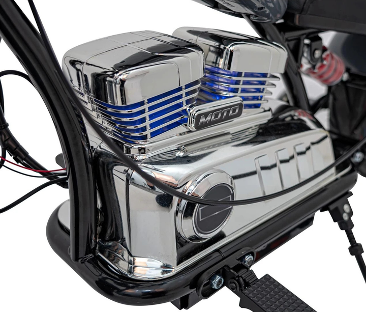 Електричний мотоцикл для дітей Chopper Warrior Сірий (5903864944549) - зображення 15