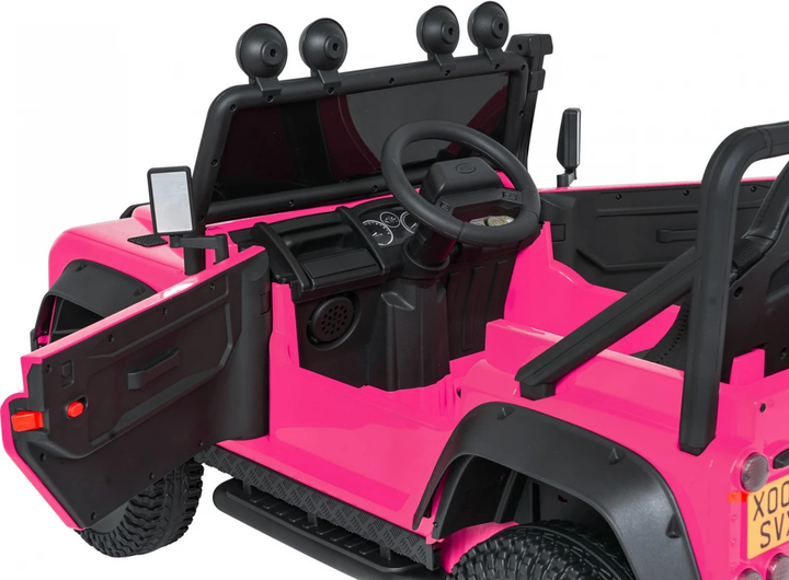 Електричний автомобіль для дітей Land Rover Defender 110 SVX Concept Рожевий (5903864984705) - зображення 16
