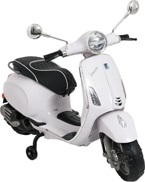Електричний скутер для дітей Vespa Roma Білий (5903864984675) - зображення 12