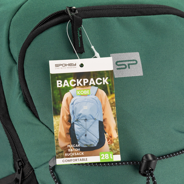 Рюкзак туристичний Spokey KOBE Зелений (5905339434944) - зображення 5