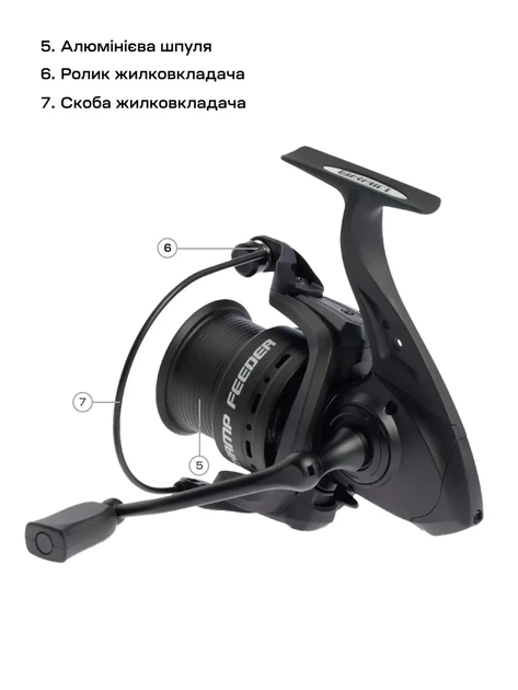 Катушка фидерная Brain Champ Feeder 6000 3+1BB 4.8:1 - Фото 6 Катушка фидерная Brain Champ Feeder 6000 3+1BB 4.8:1 - изображение 6