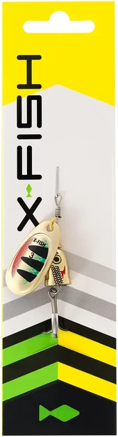 Блесна вращающаяся X-Fish Wolf №3 7g Perch - изображение 2