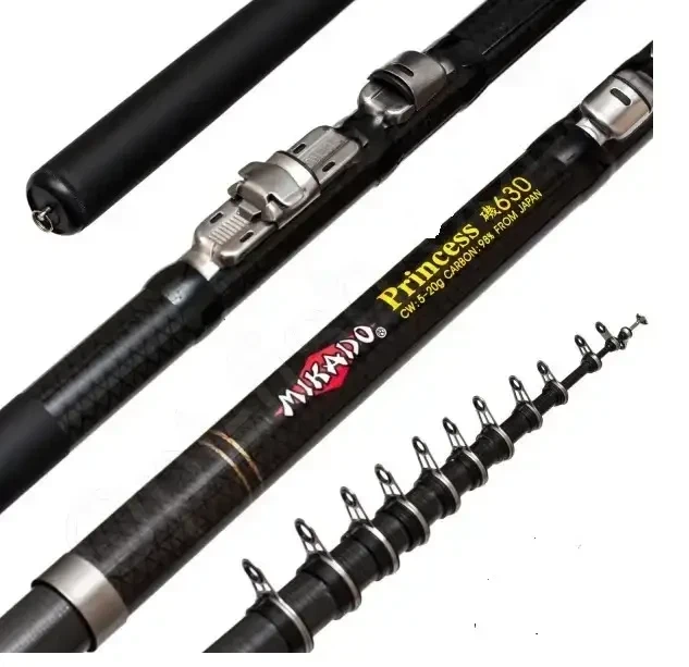 Удочка болонская укороченая Mikado Princess 4.50 м Carbon в чехле тест 5-30г - Фото 5 Удочка болонская укороченая Mikado Princess 4.50 м Carbon в чехле тест 5-30г - изображение 5
