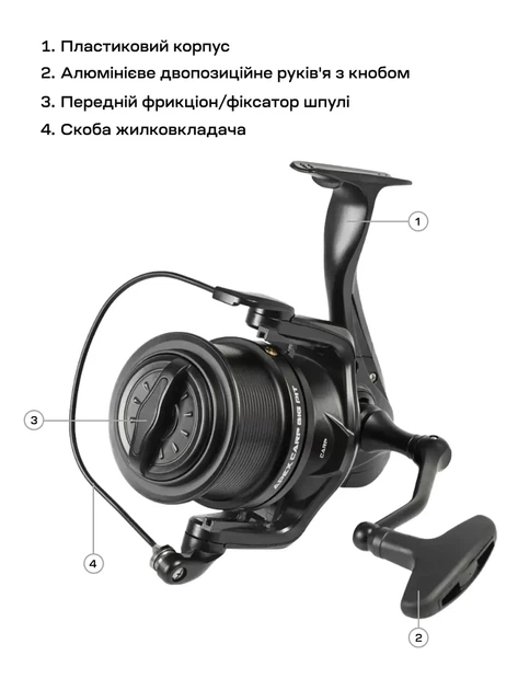 Катушка Brain Apex Carp Big Pit 8000 6+1BB - Фото 7 Катушка Brain Apex Carp Big Pit 8000 6+1BB - изображение 7