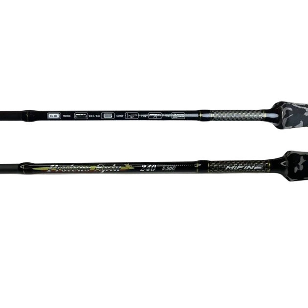 Спиннинговое удилище MiFiNe Proteus Spin 240 тест 5-20 г Carbon 2.4 м - изображение 5
