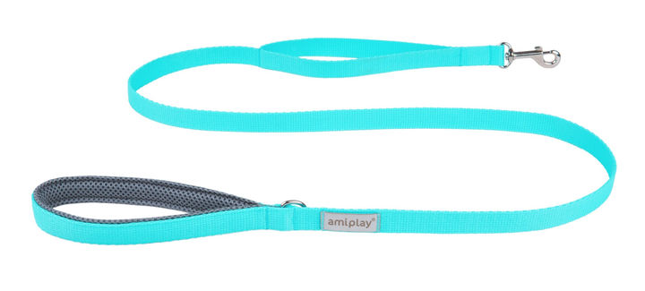 Повідець Amiplay Samba L 150 x 2.5 см Бірюзовий (5907563277663) - зображення 1