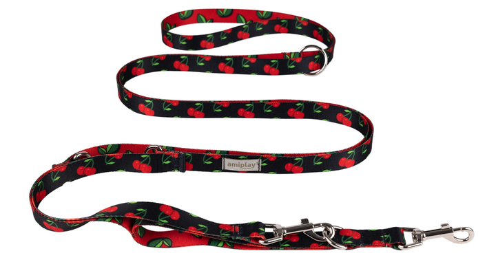 Повідець Amiplay BeHappy M 8в1 Cherry (5907563305496) - зображення 1