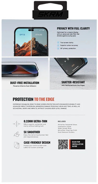 Szkło hartowane Skinarma Privacy do Apple iPhone 17 Pro (8886461248791) - obraz 2
