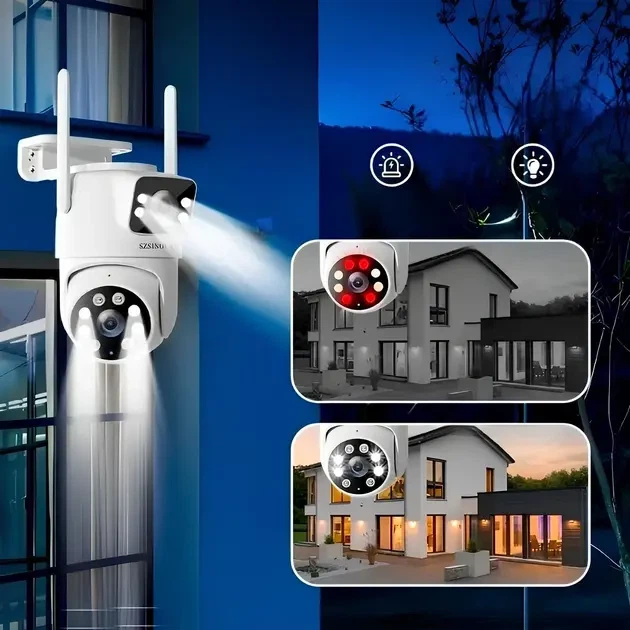 Беспроводная поворотная WiFi камера SZSINOCAM TY-Q2 O-KAM Pro / Внешняя камера видеонаблюдения - изображение 5